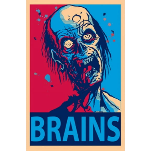 Zombie Brains Poster (24 X 36)