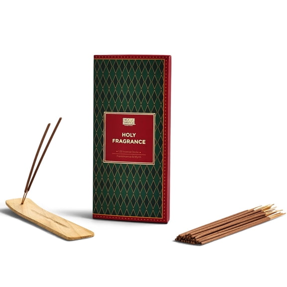 HelpUsGreen Church Incense Sticks, 120 Sticks,Frankincense & Myrrh Catholic Incense Stick for Prayer, Charcoal-Free, Made from Recycled Flowers