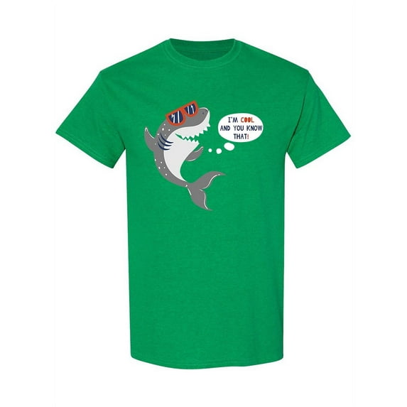 Cool Shark T-Shirt Men -Image by Shutterstock, Male XX-Large