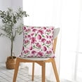 thumbnail image 5 of Yiaed Lilies Flowers Print Pillow Covers Super Soft Decorative Square Throw Pillow Covers Case Cushion Covers for Sofa Couch Bedroom Car Decor（No pillow core）-26"x26", 5 of 7