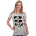 thumbnail image 3 of Worship Happens John 3:16 Prayer Womens Slim Fit Graphic Tee Brisco Brands S, 3 of 5