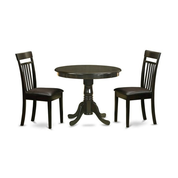 FurniFact Elegant 3-Piece Dining Table Set – High Top Table and Chairs