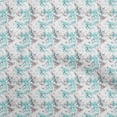 thumbnail image 1 of oneOone Cotton Cambric Dusty Teal Green Fabric Abstracts Dress Material Fabric Print Fabric By The Yard 42 Inch Wide, 1 of 5