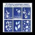 thumbnail image 4 of Sun Print Paper Kit,Cyanotype Paper,30 Sheets Cyanotype Paper with 2 Sheet Acrylic Panel,Activated Printing Art Paper,30 x Cyanotype Paper 2 x Acrylic sheet,Random Color, 4 of 8