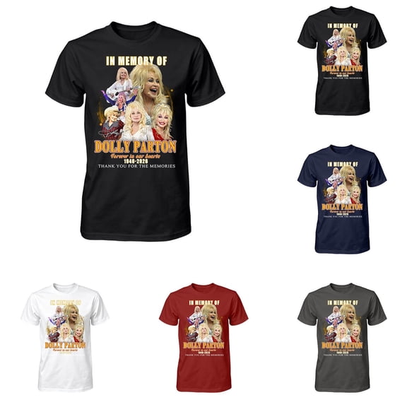 Men's Funny Vintage Dolly T-Shirt Country Music Legend Tshirt Short Sleeve Crewneck Graphic Tees Memory of 80s Tops L