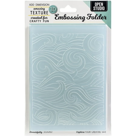 UPC: 0873980310137 | Memory Box 3D Embossing Folder 4.5 X5.75 -Waves