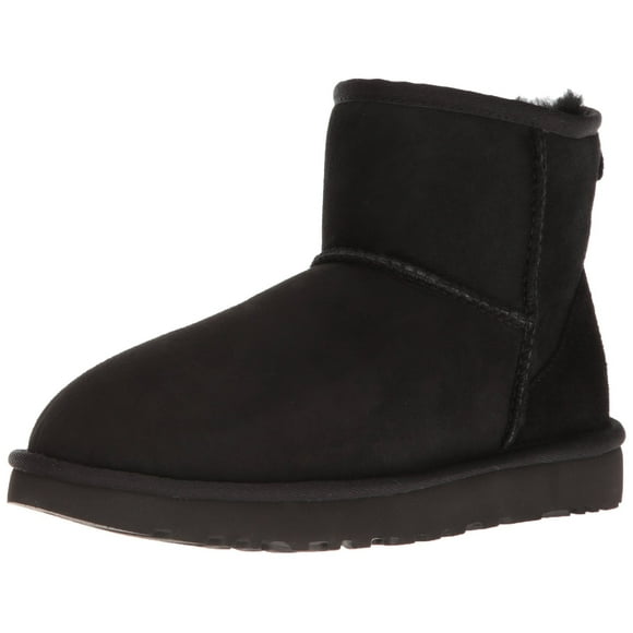 UGG Women's Classic Mini II Winter Boot, Black, 12 B US