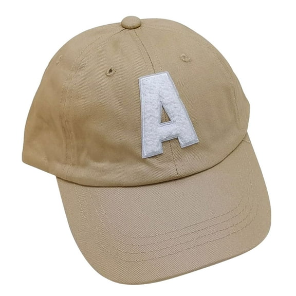 Kid Casual Cotton Baseball Cap Alphabet-A Cap Adjustable Ligtweight Cap Beach Hat Sun-protection Hat Birthday Gift