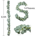 thumbnail image 5 of Heldig Artificial Eucalyptus Garland Fake Eucalyptus Leaves Eucalyptus Vine Handmade Green Leaf Garland for Wedding Home Kitchen Office Wedding Party Walls Decor, 5 of 5