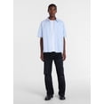 thumbnail image 2 of No Boundaries Boxy Cropped Fit Oxford Shirt with Short Sleeves, Men's XS-5XB, 2 of 5