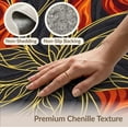 thumbnail image 6 of ODIKA Volcano Deep Glowing Formation Bold Orange Crimson Pile Volcanic Stain Resistant Low Profile for Dorm Room, Small Living Apartment, 6 of 7