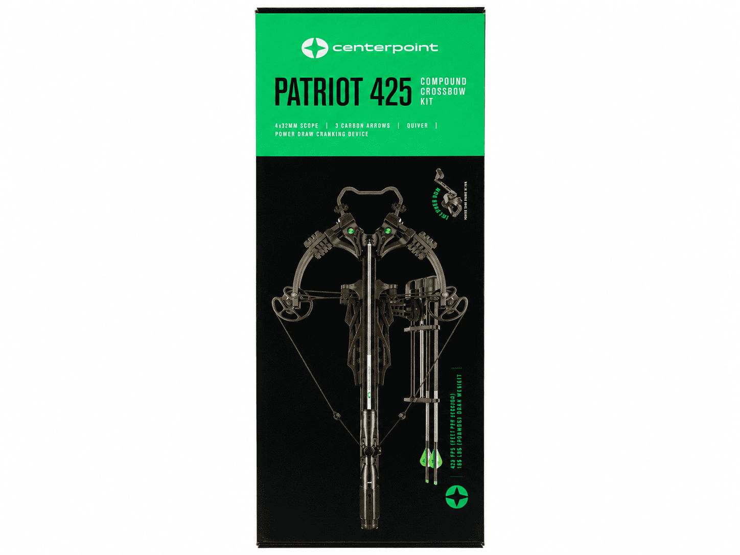 CenterPoint Patriot 425 with Power Draw Crossbow (Black) - Walmart.com