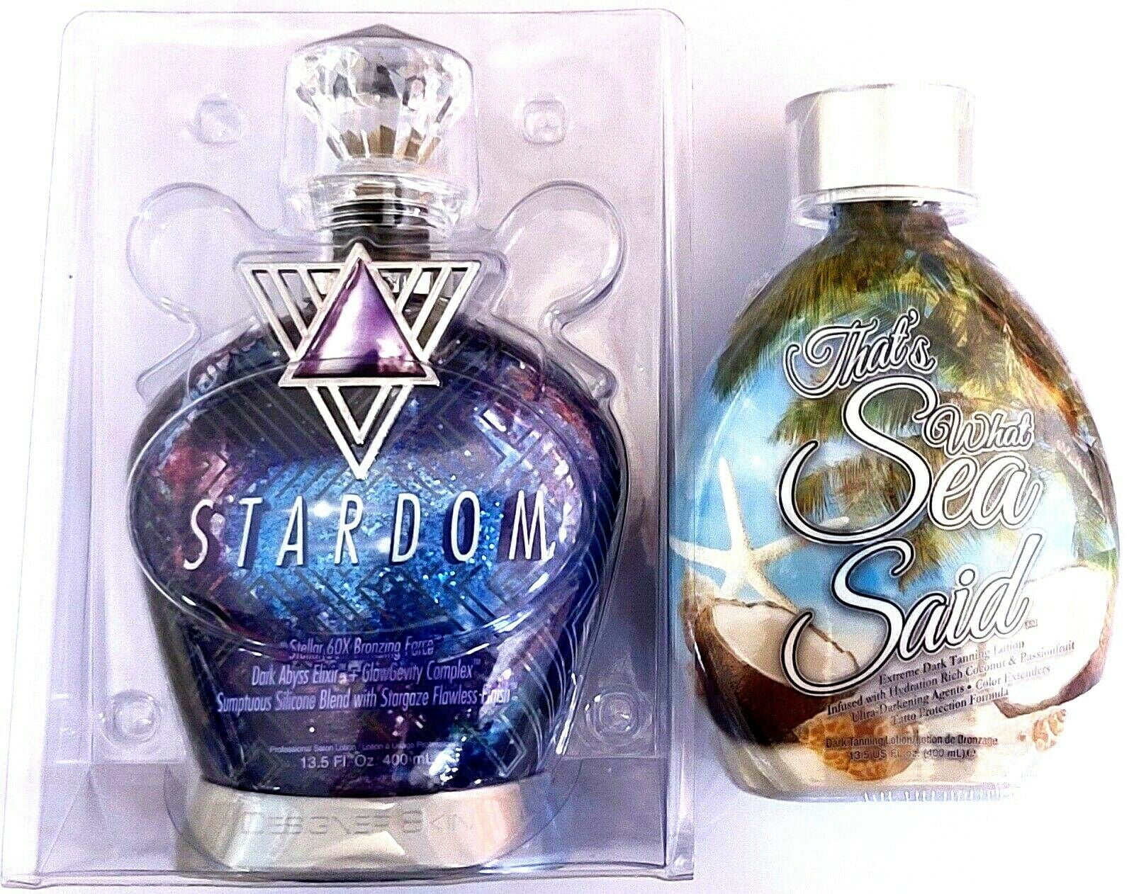 Stardom Dark Tanning Bed Lotion & That's What Sea Said Accelerator