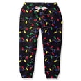 thumbnail image 3 of DHFJKG Womens Printed Casual Pants High Waist Elastic Drawstring Slim Fit Ankle-Tied Sweatpants With Pockets Pajamas Cozy Trousers, 3 of 3