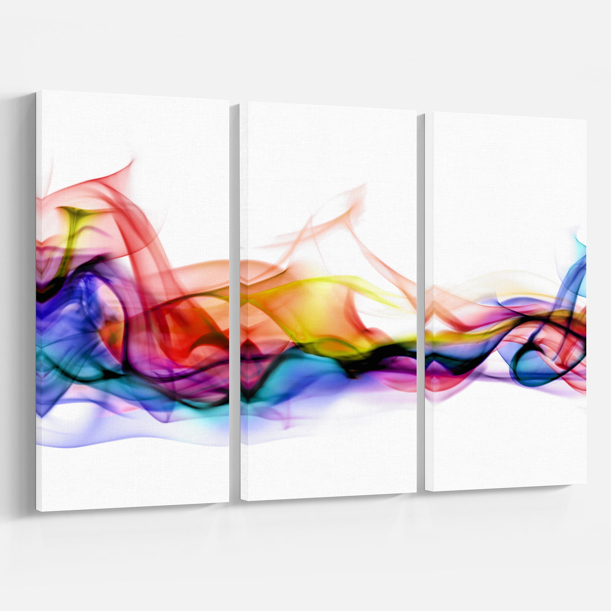 Designart 'Abstract Smoke ' Contemporary Artwork