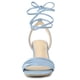 thumbnail image 3 of Sandalias de Tacón de aguja Allegra K con Cordones Arriba punta Abierta para Mujer Azul 36, 3 of 7