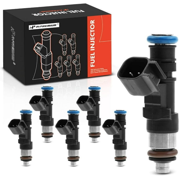 A-Premium Fuel Injectors Compatible with Ford Mustang 2005-2010, Explorer 2006-2010, Ranger 2005-2011, Explorer Sport Trac 2007-2010 & Mercury Mountaineer 2006-2010, V6 4.0L, Set of 6