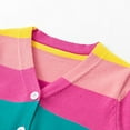 thumbnail image 4 of SYNPOS 1-7T Girls' Cardigans - Toddler Little Girl Zip Up Hoodie Jacket Rainbow Hooded Sweatshirt Fall Winter Kid Long Sleeve Shirt Pullover Top, 4 of 6
