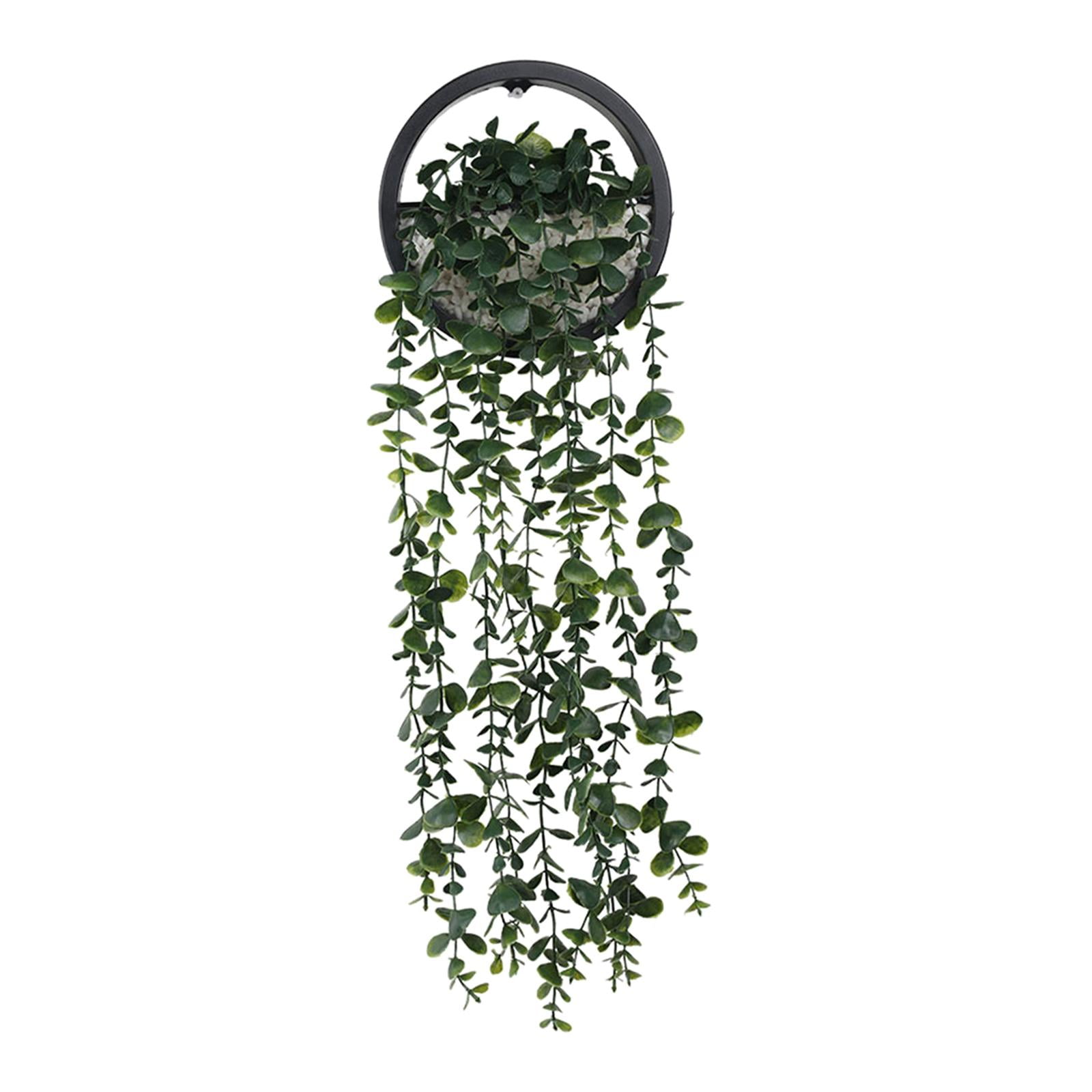 Artificial Hanging Plants Eucalyptus Vines in Pot Potted Plants Greenery Wall Plants for indoor