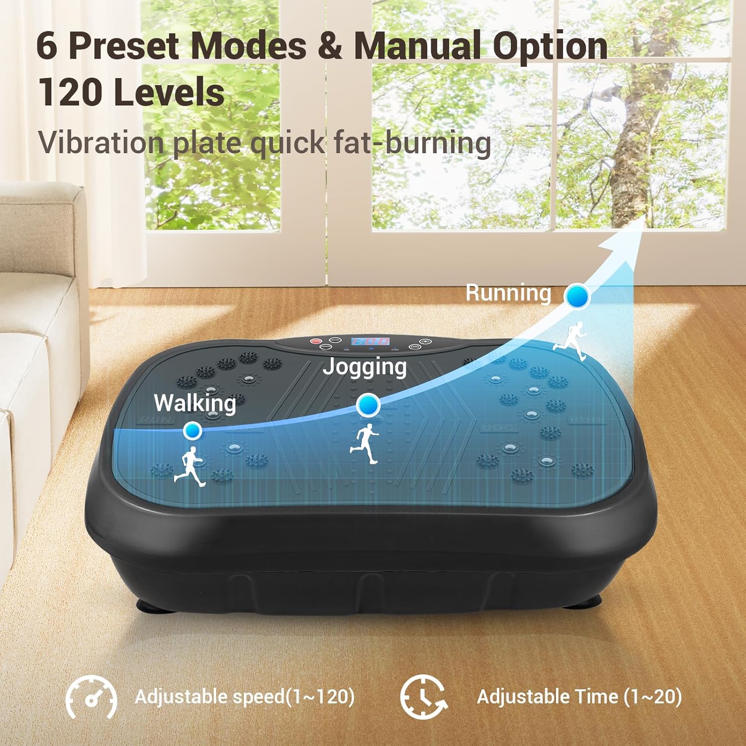 DMBOH Vibration Plate Exercise Machine for Full Body Workout, Fitness, Weight Loss, and Muscle Toning