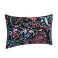 thumbnail image 2 of Binfone Paisley Standard Size Pillowcase, Long Staple Pure Cotton Envelope Closure Pillow Cover (Pillow core not included),16"x24", 2 of 7