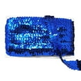 thumbnail image 5 of Mandala Crafts Elastic Sequin, Flat Glitter Stretch Bling Paillette Fabric Ribbon, Metallic Appliqué Trim Lace for Dress Embellish, Headband, 5 of 9