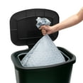 thumbnail image 6 of Glad Kitchen Trash Can with Lid, Stainless Foot Pedal and Garbage Bag Rings, 20 Gal, Black, 6 of 13
