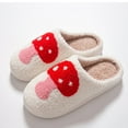 thumbnail image 5 of Fuzzy Slippers For Women Comfortable Home Cute Cartoon Strawberry Winter Slippers Men Couple Thick Bottom Warm Slippers Warm Cozy Winter House Slippers Bedroom Indoor House Shoes, 5 of 7