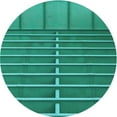 thumbnail image 1 of Ahgly Company Machine Washable Indoor Round Transitional Dark Turquoise Green Area Rugs, 3' Round, 1 of 7