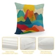 thumbnail image 4 of ONETECH Throw Pillow Covers  Decorative Square Boho Abstract Pillow Cases  Farmhouse Sunset Cushion Covers for Sofa Couch Home Decoration, 4 of 5