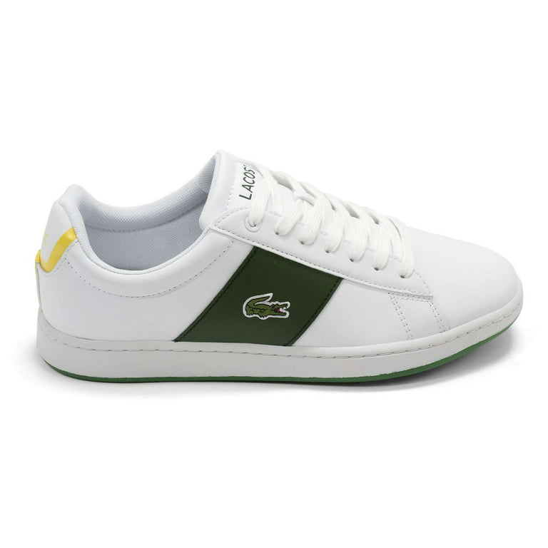 Lacoste Men's Carnaby 3 Sma Leather Fashion Sneakers, White \ Green,13 M US Walmart.com