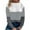 White, variant on Timegrad Tops for Women Crewneck Drop Shoulder Sweaters Block Color Long Sleeve Pullover Tops Lightweight