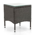 thumbnail image 3 of Muse & Lounge Co. Fields Outdoor Patio End Table in Gray PE Wicker / Rattan, 3 of 9