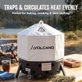 thumbnail image 4 of Volcano Outdoors Grill Lid Cover – Heat-Resistant Folding Lid for Volcano Camping Grill, Polyester Heat Retention Cover for Baking, Smoking & Dutch Oven Cooking, Portable Outdoor Grill Accessory, 4 of 7