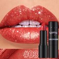 thumbnail image 4 of 7 Colors Matte Glitter Lipstick Diamond Shiny Lip Gloss Waterproof Long Lasting Shimmer Pearl Lip Tint Women Makeup Cosmetics, 4 of 5