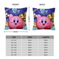 thumbnail image 4 of Throw Pillow Covers 16"x16" Inch, Kirby Decorative Pillow Case for Sofa Couch Chair Bedroom Modern Decor, 4 of 7
