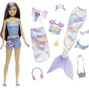 Barbie Mermaid Power Skipper Doll with 10 Pieces including Mermaid Tail, Pet and Accessories