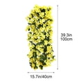 thumbnail image 3 of Hanging Flowers Artificial Violet Flower Wall Wisteria Basket Hanging Garland Flowers Fake Silk Orchid, 3 of 6