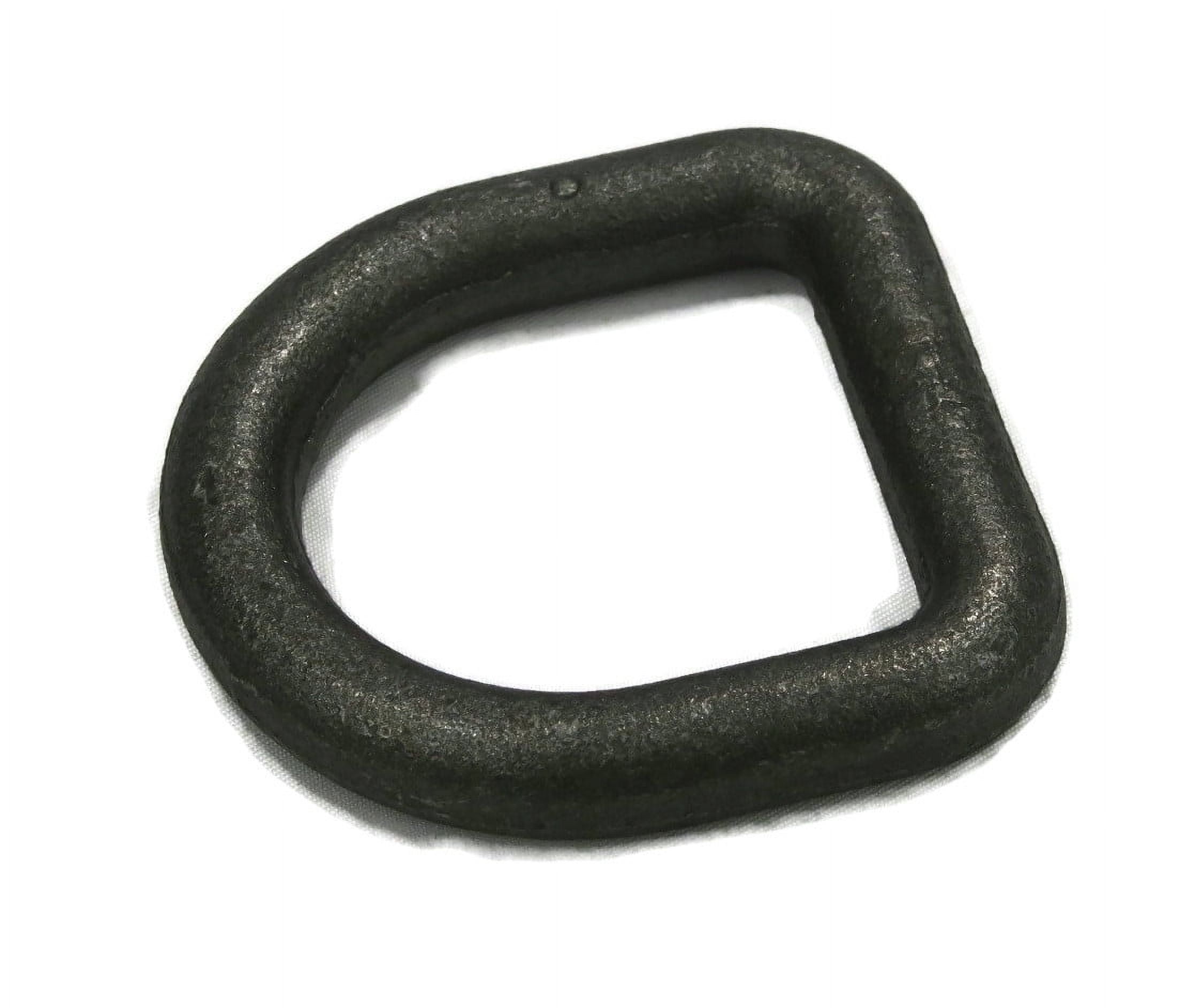 The ROP Shop 50-Pack 3/8" Steel D Ring Rope Tie Downs for Trailer Flatbed Truck Anchor Cargo