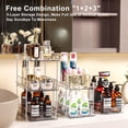 thumbnail image 6 of 3 Tier 2 Pack Clear Pull-Out Home Organizers with 2pcs Storage Drawers, Multi-Purpose Slide-Out Organizers and Storage, Bathroom Organizer, Kitchen Organizer, Medicine Organizer Cabinet, 6 of 6
