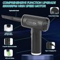 thumbnail image 3 of Plumero de Aire Comprimido Eléctrico 2 en 1, Plumero y Aspiradora Inalámbricos, Soplador de Aire, 3 Velocidades Ajustables, 3 of 5