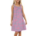thumbnail image 4 of MIASHUI Robe Débardeur Sans Manches d'Été pour Filles, par-Dessus de Plage, pour Tenue Décontractée Extérieure, Violet Pâle, 9-10 Ans, 4 of 4