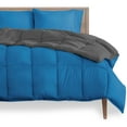 thumbnail image 2 of Bare Home Goose Down Alternative Reversible Comforter, Twin/Twin XL, Gray/Medium Blue, 2 of 7