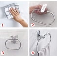 thumbnail image 4 of No Drilling Towel Ring, Round Towel Rack, Stainless Steel Bathroom Towel Rack, Patented Adhesive, Self-adhesive Towel Rack, Self-adhesive Towel Hook, 4 of 5