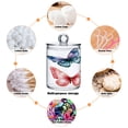thumbnail image 4 of Butterflies Colorful Watercolor Translucent Plastic Cans Storage Canisters with Lid Set of 2, 4 of 7