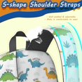 thumbnail image 5 of Dinosaur and Text White Pattern 17" School Backpacks for Teens,Waterproof Oxford Fabric,S-Shape Padded Straps for School,Travel,Hiking,Camping, 5 of 6
