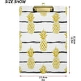 thumbnail image 3 of FMSHPON Summer Gold Pineapple on Striped Clipboard Hardboard Wood Nursing Clip Board and Pull for Standard A4 Letter 13x9 inches, 3 of 8