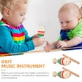 thumbnail image 2 of MasteelfCA 2 Sets Orff Instruments Wood Percussion Instruments Fish Shaped Woodblock Toys, 2 of 8