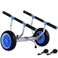 thumbnail image 1 of Soozier Chariot de Kayak avec Largeur Réglable et Grandes Roues, Bleu Ciel, 1 of 10