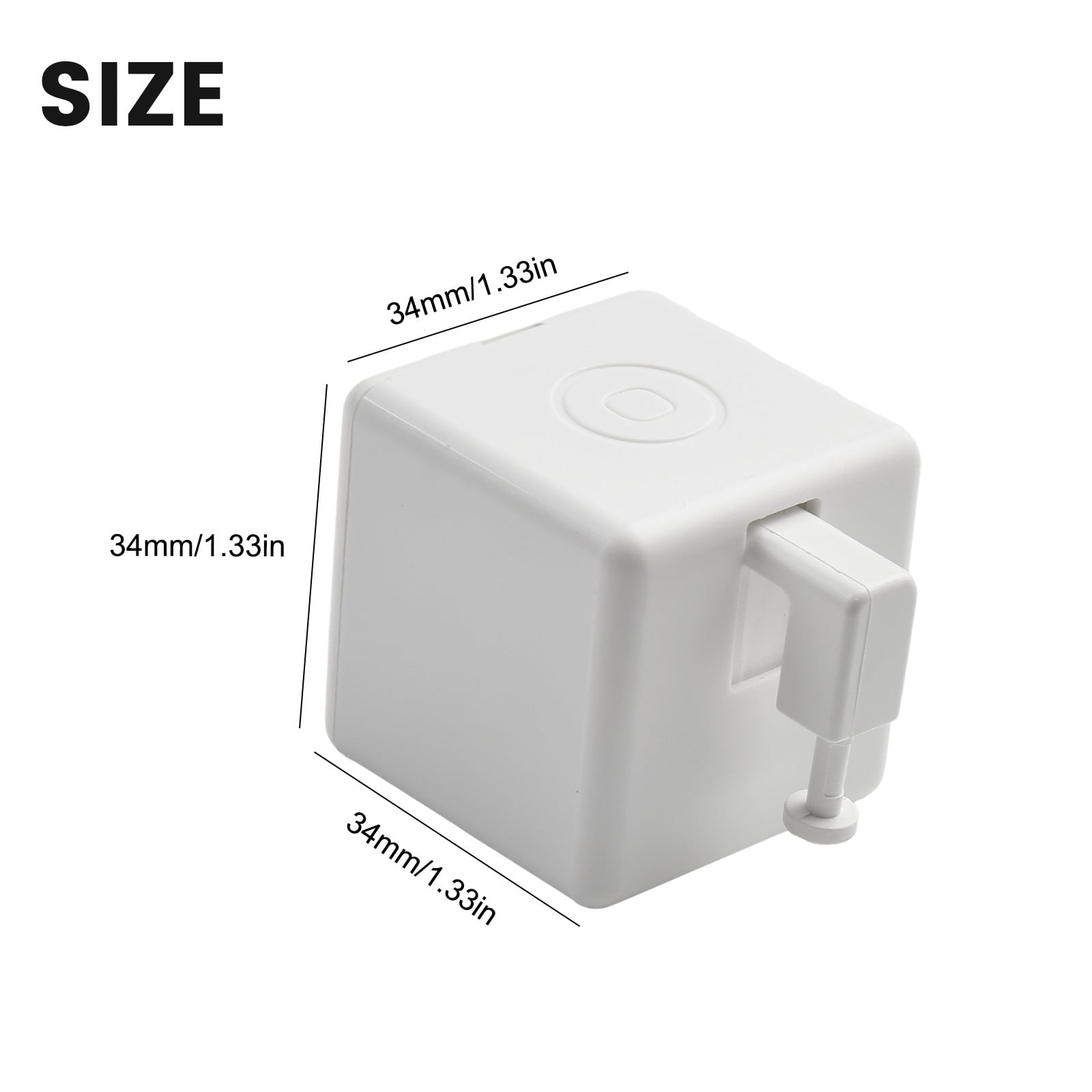 Girlsshop Fingerbot Plus for Smart Button Pusher No Wiring Switch Zigb Ee with Touch Control,Switch